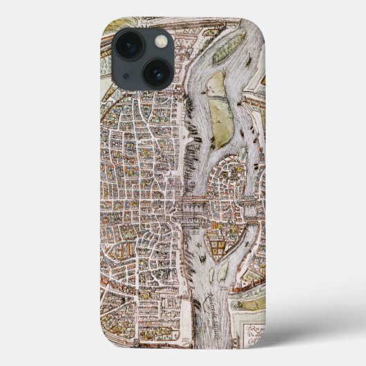 PARIS MAP, 1581 Case-Mate iPhone CASE (Achterkant)