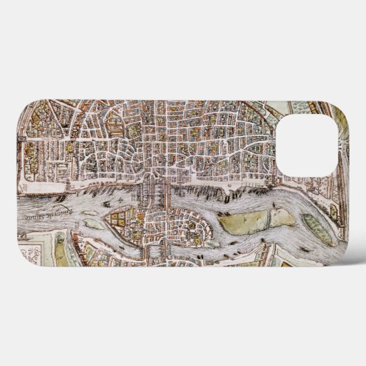 PARIS MAP, 1581 Case-Mate iPhone CASE (Achterkant (horizontaal))
