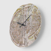 PARIS MAP, 1581 GROTE KLOK (Hoek)