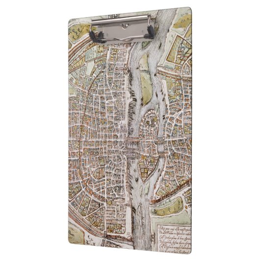 PARIS MAP, 1581 KLEMBORD (Links)