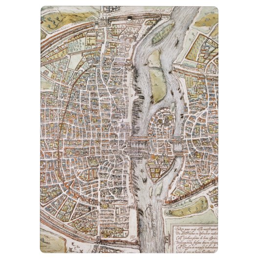 PARIS MAP, 1581 KLEMBORD (Achterkant)
