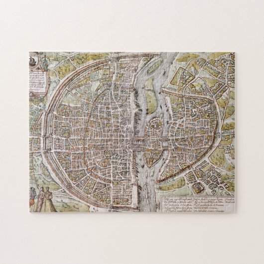 PARIS MAP, 1581 LEGPUZZEL (Horizontaal)