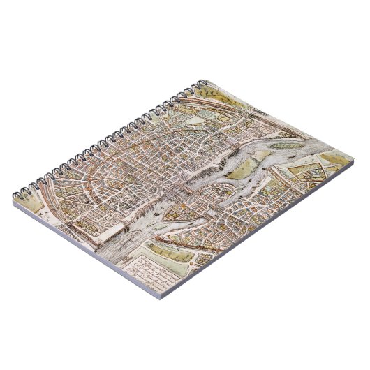 PARIS MAP, 1581 NOTITIEBOEK (Linkerzijde)