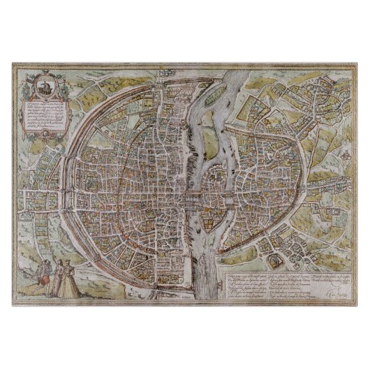 PARIS MAP, 1581 SNIJPLANK (Voorkant)