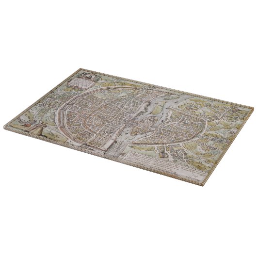 PARIS MAP, 1581 SNIJPLANK (Hoek)