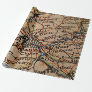 Paris Map Cadeaupapier