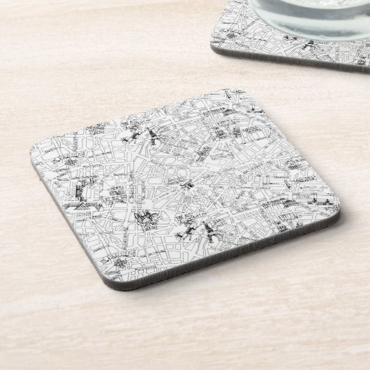 Paris Map Drankjes Onderzetter (Linkerzijde)