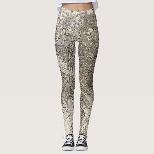 Paris Map Leggings (Voorkant)