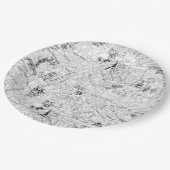 Paris Map Papieren Bordje (Gekanteld)