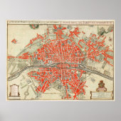 Paris Map Poster (Voorkant)