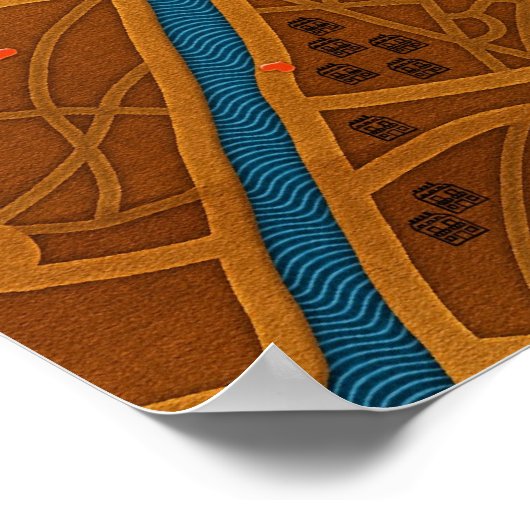 Paris Map Poster (Hoek)