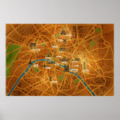 Paris Map Poster (Voorkant)