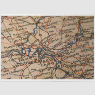 Paris Map Tissuepapier
