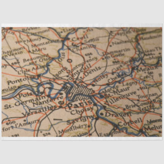 Paris Map Tissuepapier