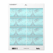 Paris Masquerade Feest Waterfleslabels Etiket (Full Sheet)