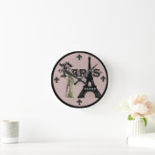 Paris Mauve Round Wall klok (Huis)