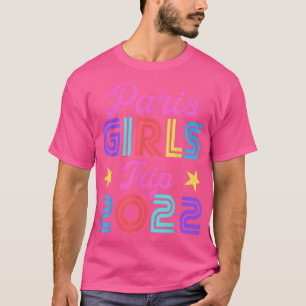Paris Meisjesreis 2022 Matching Hen-feest Weekend T-shirt