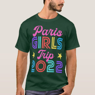 Paris Meisjesreis 2022 Matching Hen Party Weekend T-shirt