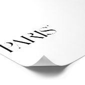 Paris - minimalistic typography poster (Hoek)