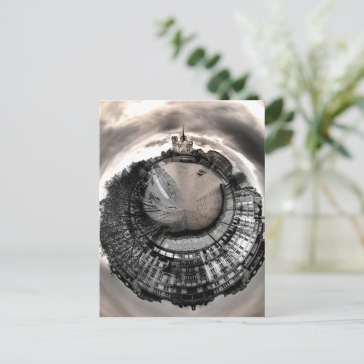 Paris MiniPlanplaneet Briefkaart!! Briefkaart (Staand voorkant)