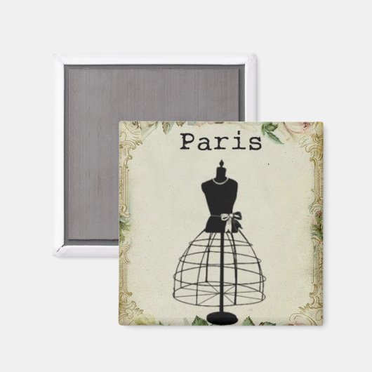  Paris Mode Dress Form Magneet (Voorkant / Achterkant)