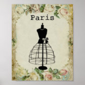  Paris Mode Dress Form Poster (Voorkant)