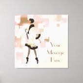 Paris Mode Model Wrapped Canvas (Voorkant)
