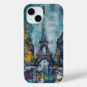 Paris Mode nacht Case-Mate iPhone Case (Achterkant)