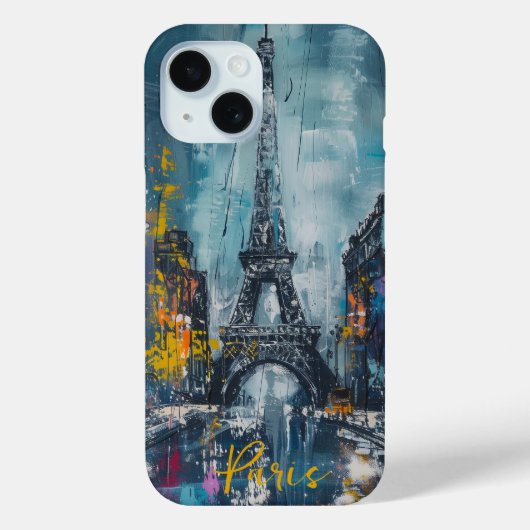 Paris Mode nacht Case-Mate iPhone Case (Achterkant)