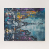 Paris Mode nacht Legpuzzel (Horizontaal)