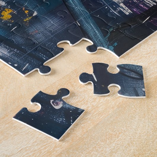 Paris Mode nacht Legpuzzel (Zijkant)