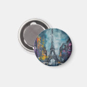 Paris Mode nacht Magneet (Voorkant / Achterkant)