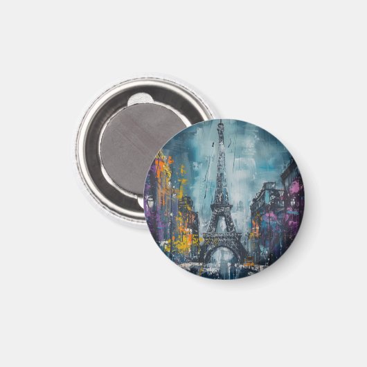 Paris Mode nacht Magneet (Voorkant / Achterkant)
