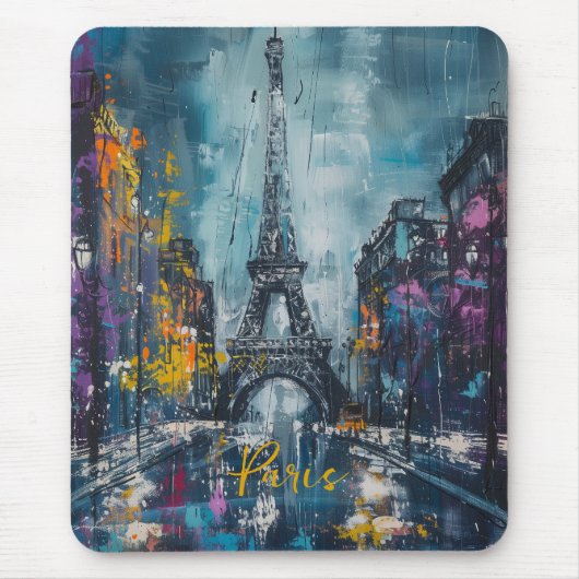 Paris Mode nacht Muismat (Voorkant)