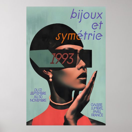 Paris Mode Tentoonstelling Kunstprint Bijoux et Poster (Voorkant)