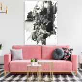 Paris Models | Canvas Afdruk (Insitu (Woonkamer))