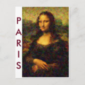 Paris Mona Lisa Briefkaart (Voorkant)