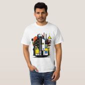 paris mondrian city jnf t-shirt (Voorkant volledig)