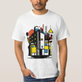 paris mondrian city jnf t-shirt (Voorkant)