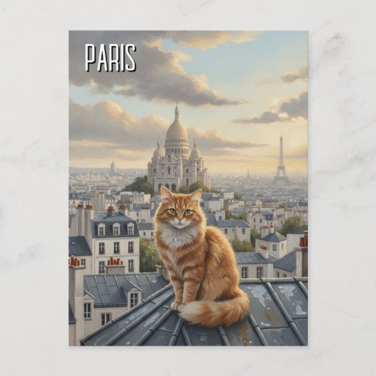 Paris Montmartre Ansichtkaart Briefkaart (Voorkant)