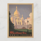 Paris Montmartre Briefkaart (Voorkant)