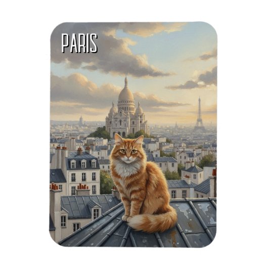 Paris Montmartre Postcard Magneet (Verticaal)