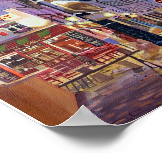 Paris Montmartre Poster (Hoek)