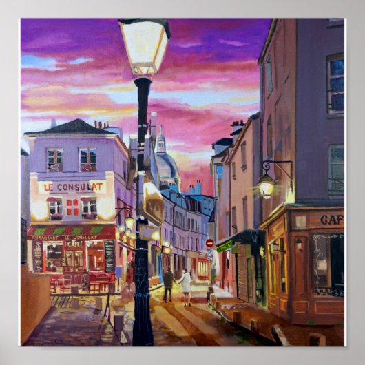 Paris Montmartre Poster (Voorkant)