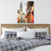 Paris Montmartre straat uitzicht canvas print (Insitu (Slaapkamer))