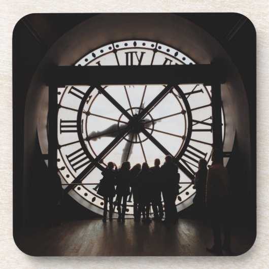 Paris Musee d'Orsay Clock Foto Onderzetters (Voorkant)