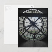 Paris Museum D'Orsay Clock Briefkaart (Voorkant / Achterkant)