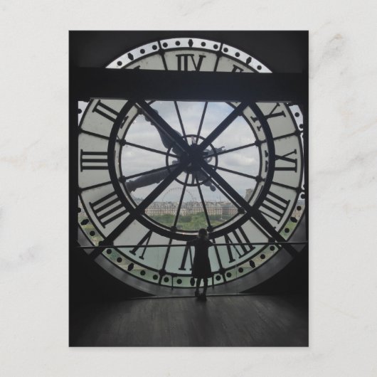 Paris Museum D'Orsay Clock Briefkaart (Voorkant)