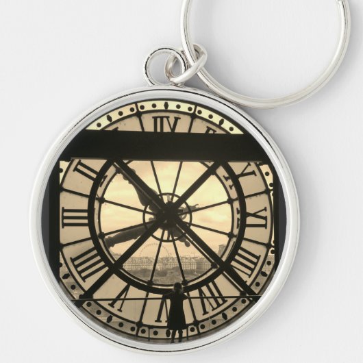 Paris Museum D'Orsay Clock T-Shirt Sleutelhanger (Voorkant)