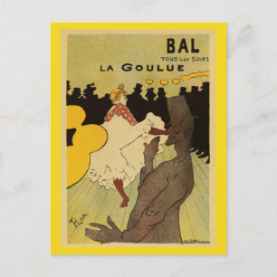 Paris nachtleven 1891 Toulouse Lautrec Briefkaart